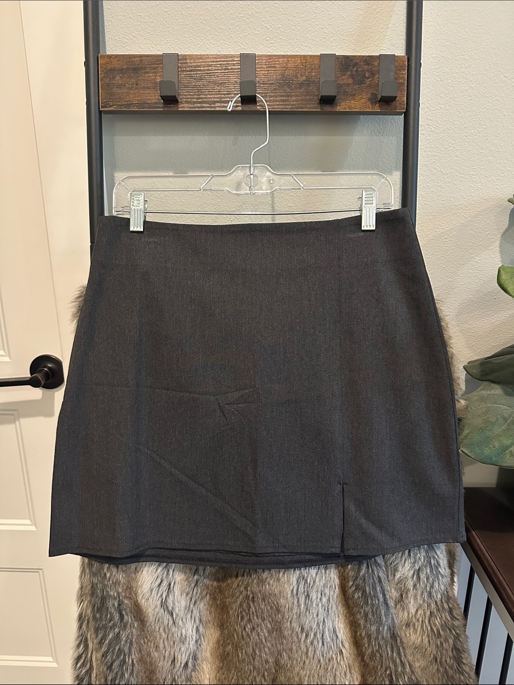 Old Navy Charcoal Mini Skirt